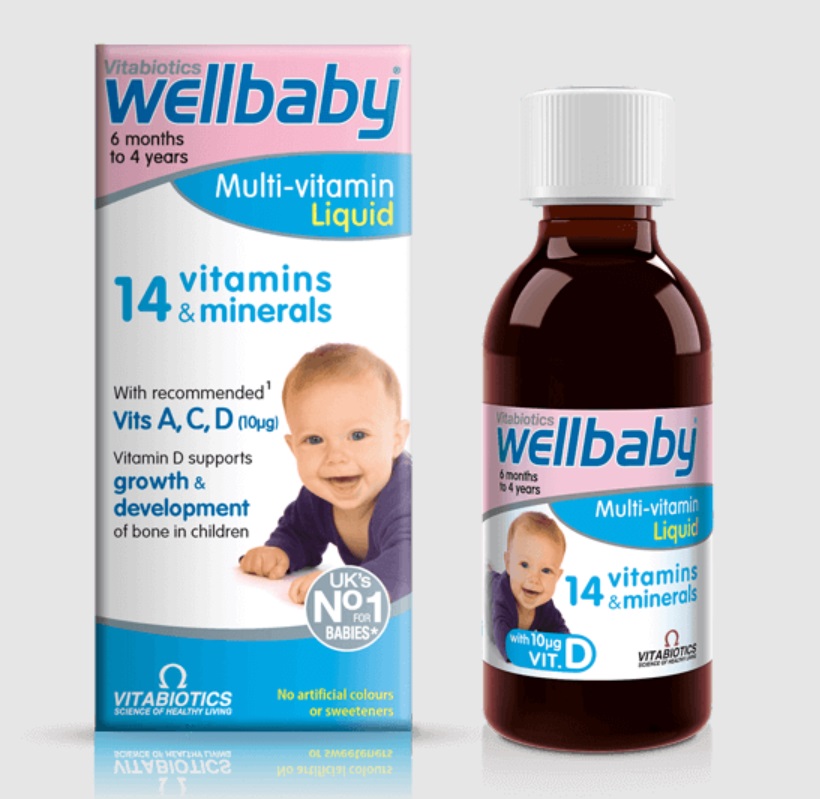 Wellbaby Multi-vitamin dang lỏng, cho trẻ em từ 6 tháng